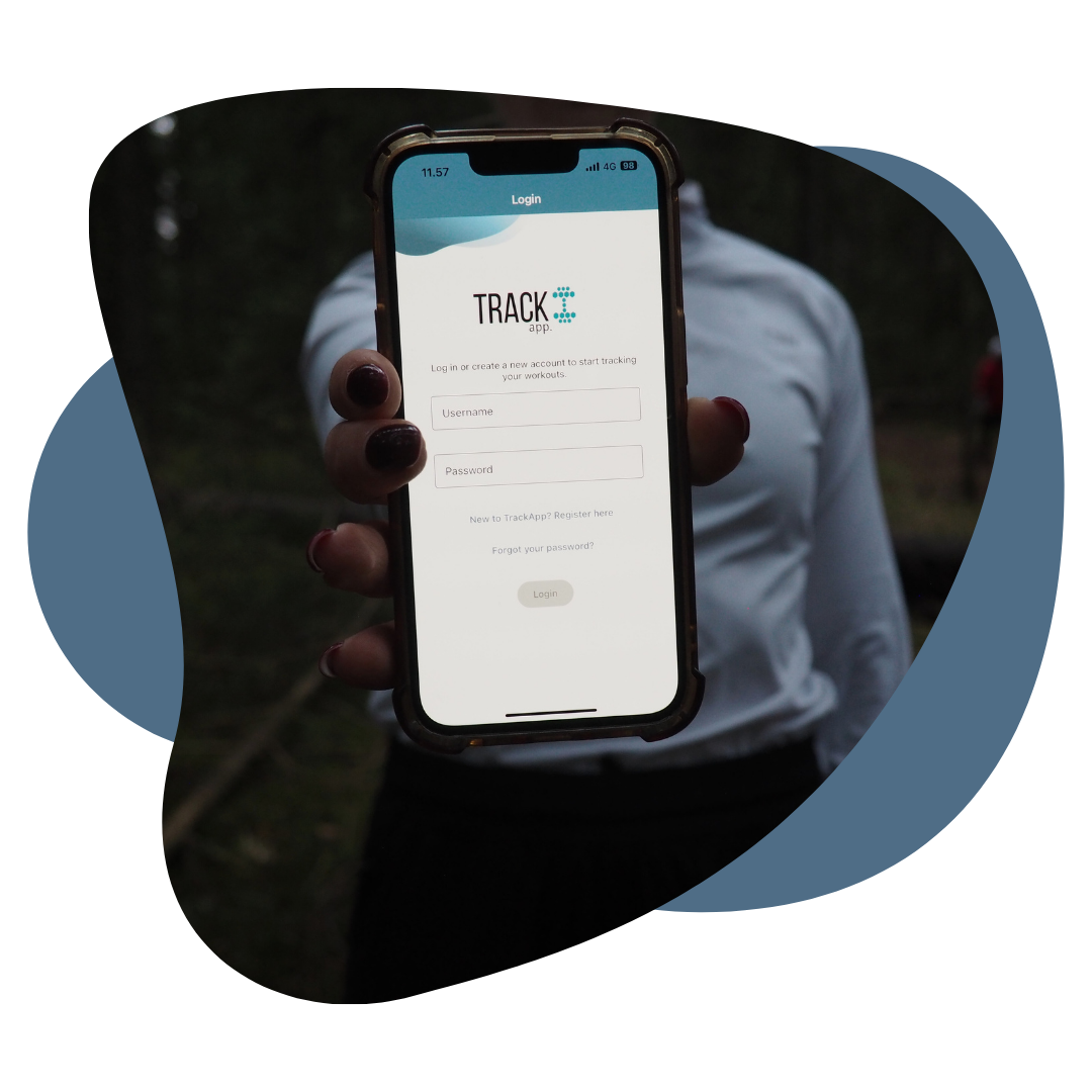 iPhone with TrackApp